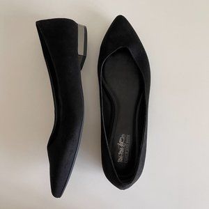 Coach and Four Suede Pointed Toe Flats